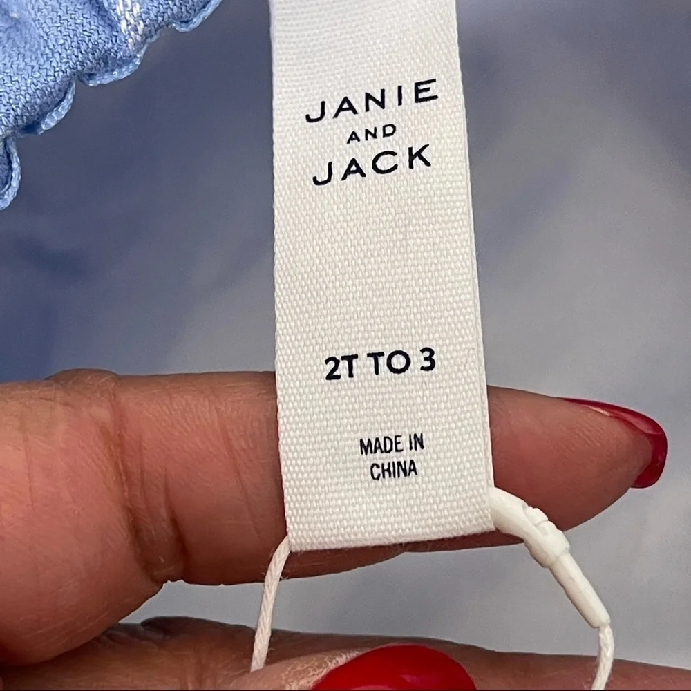 Janie and Jack NWT Blue & white Newsboy Cap 2t-3
